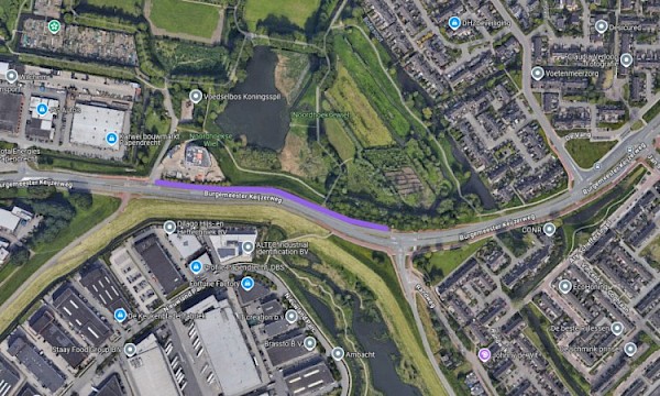 OP: "Leg het fietspad langs het nieuwe politiebureau weer terug!"