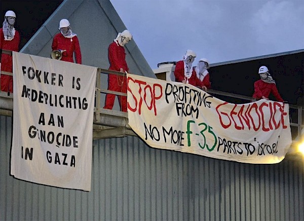 Opnieuw pro-Palestina demonstratie bij Fokker
