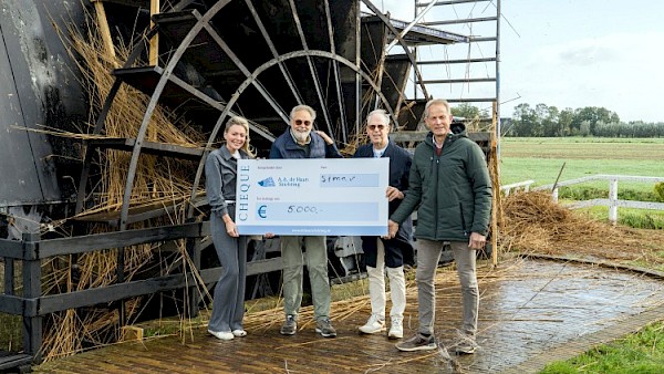 Gift A.A. de Haanstichting voor Scheiwijkse molen