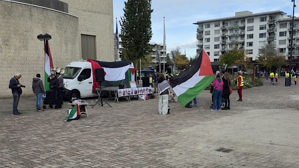 Opnieuw pro-Palestina demonstratie op Marktplein