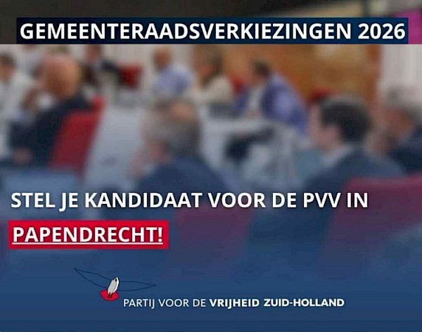 PVV wil lokale afdeling in Papendrecht starten