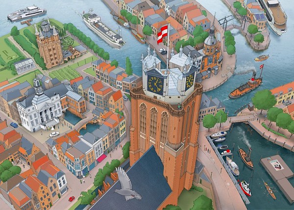 Dordtse puzzel van Ton Swart steunt Stichting Voor Sara