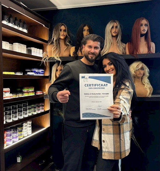Gökhies & Havies gecertificeerd om cliënten professioneel te begeleiden bij haarverlies