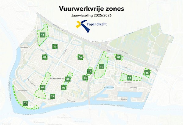 Vijftien aangewezen vuurwerkvrije zones tijdens komende jaarwisseling