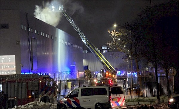 Grote brand in hal Fokker