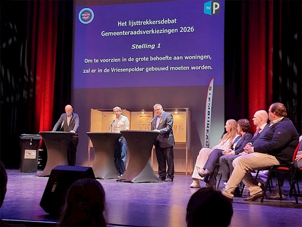 Veel publiek voor lijsttrekkersdebat in Theater De Willem