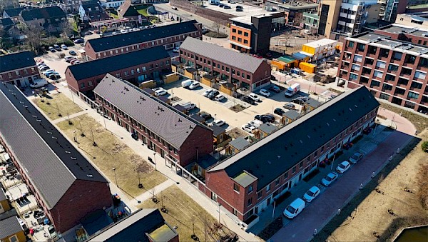 Nieuwe wijk Kraaihoek-Zuid vanuit de lucht gezien