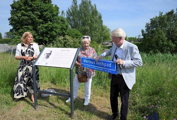 Nieuwe straatnaam voor Papendrecht: Marinus Vethpad