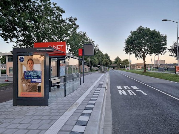 Bushalte De Lage Waard verplaatst aan andere kant rotonde