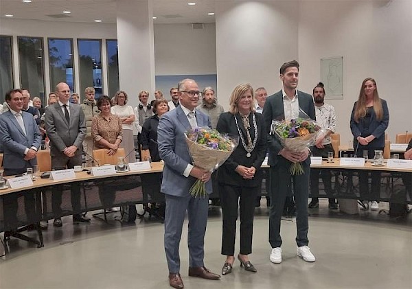 Nieuwe wethouders Van Die en Van der Duijn Schouten geïnstalleerd