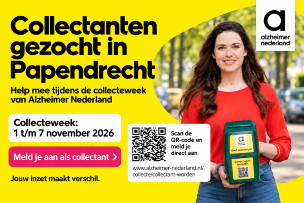 Collectanten gezocht voor Alzheimer Nederland in Papendrecht