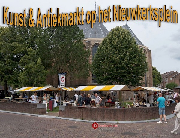 Wim van der Pol brengt de Kunst &amp; Antiekmarkt Nieuwkerksplein Dordrecht in beeld