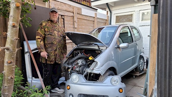 Inzamelingsactie voor Hans: Help hem aan een veilig invalidenwagentje