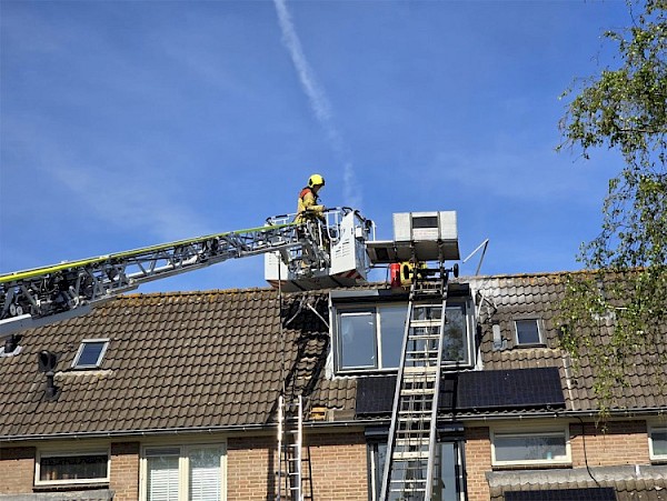 Kleine brand op dakkapel Berkenhof