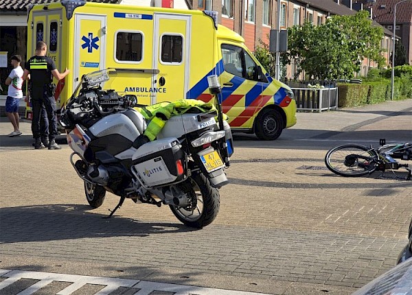 Ongeval met letsel op de kruising Jasmijnstraat/Klaproosstraat